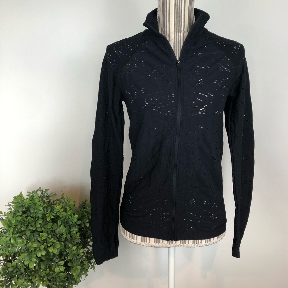 Fabletics Luciana Seamless Pointelle Jacket small - Picture 4 of 9